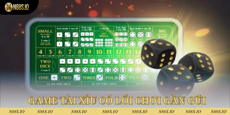 Game tài xỉu có lối chơi gần gũi
